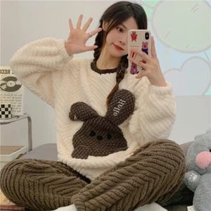 Winter Warm Thick Pajama Set for Girls and women sleepwear Check My list for mor - Picture 1 of 4
