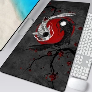 Glattes Mauspad Gamer Art Fish 90x40cm XXL Groß Gaming Computer Tastatur Matte - Bild 1 von 6