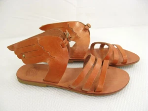 Ancient Greek Winged Leather Sandals - Picture 1 of 10
