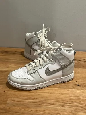 Nike Dunk Zapatos Plateados Gris/Blanco Brillo - Para Mujer Talla 8 - FJ4578-100 Foto 1 de 4