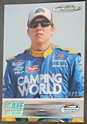 Cale Gale 2008 Press Pass Speedway Holofoil Parallel #38 (18/50) - Image 1 of 2