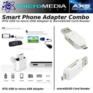 FlashDEPOT- Phone Multi Adapter Kit- Card Reader & USB OTG Adapter-USB Devices - Picture 1 of 11