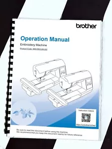 Brother Manual Reprint PE900 Computerized Embroidery Machine Comb Bound - Picture 1 of 1
