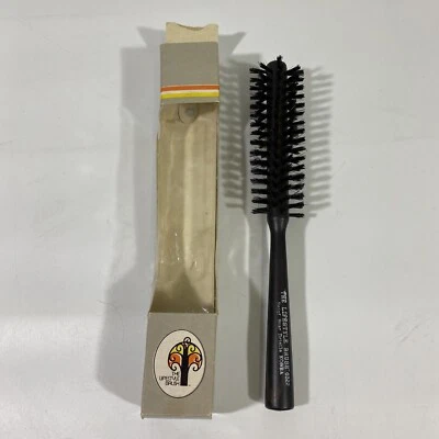 Cepillo estilo de vida de barril vintage cerdas redondas de jabalí NOS pelo corto Foto 1 de 4