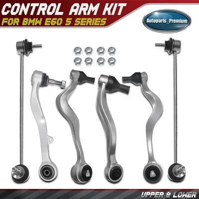 Kit de 6 enlaces de barra estabilizadora de brazo de control inferior delantero para BMW E60 525i 530i 545i 550i Foto 1 de 4