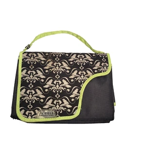 JJ Cole Diaper Changing Pad Folds into Tote Unisex DARK GREY, GREEN= - Picture 1 of 8