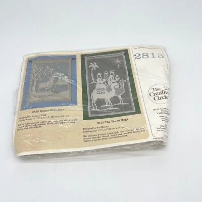 Vintage Creative Circle Kit #2815 Winter Reindeer New Old Stock - Image 1 of 3