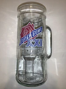 Vintage New York Giants Super Bowl XXI Stein Mug Beer Glass Fisher Brand 1987 - Picture 1 of 7
