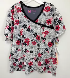 Urbane Ultimate Scrub Top # MO98121, Sz. 3XL, Modern Fit, Colors~Multi, Floral!! - Picture 1 of 8