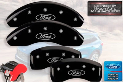 2020-2025 "Ford" Escape Front + Rear Black MGP Brake Disc Caliper Covers 4pc Set - Image 1 of 4