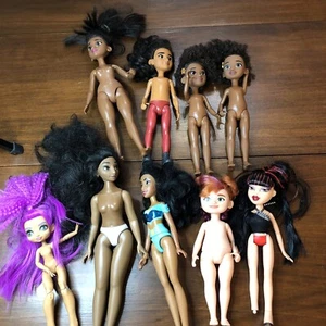 Lote de 9 muñecas de moda Mattel, Disney, MGA desnudas como están - Imagen 1 de 9