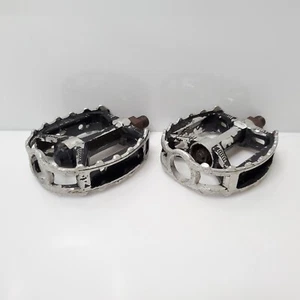 Vintage KKT RMX BMX Racing Pedals 1/2" Black Japan HTF - Picture 1 of 9