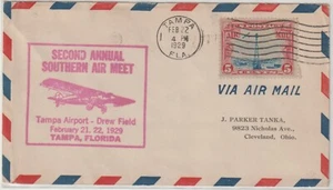 1929 DREW FIELD, TAMPA, FLORIDA SECOND ANNUAL SOUTHERN AIR MEET - Picture 1 of 2