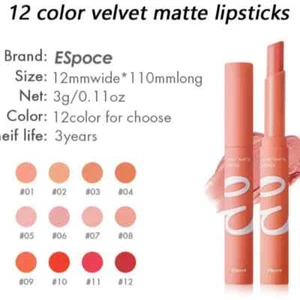 Sleek Contour Velvet Nude Matte Lipstick Waterproof Lasting Pigment Lipsticks - Picture 1 of 18