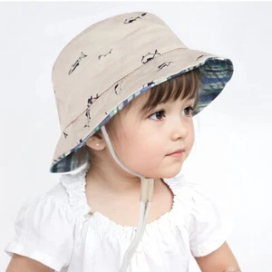 Kids Toddler Bucket Hat Baby Sun Summer Beach Upf 50+ Sun Protection Unisex - Picture 1 of 22