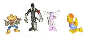 Lote de 4 figuras 2" Digimon Bandai Sinduramon Revolmon Beelzemon, Silver Fairimon - Imagen 1 de 4