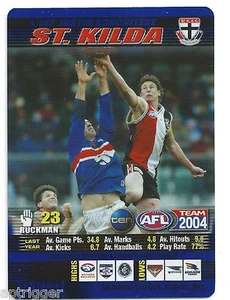 2004 Teamcoach Blue Prize Star Premium (147) Justin KOSCHITZKE St. Kilda - Picture 1 of 1