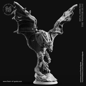 3D Printed - Resin - Night Wyvern - Miniatures - Flesh Of Gods - Picture 1 of 1