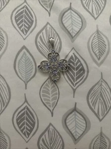 Sterling Silver 925 Pearl and Peridot Pendant Pre-Owned - Picture 1 of 4