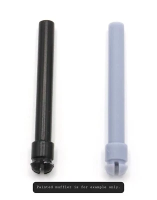 Muffler, Grey – Slik Toys – For Oliver OC-6 Crawler  – Circa 1955 – 16th Scale - Image 1 of 4