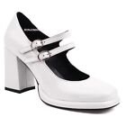 Mary Jane Court Shoes Chunky Heels Wedding Spring Double Buckle Y2k Elegant