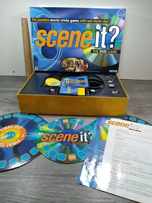 Mattel Scene It?  DVD Game Movie Edition 2003 Edition Board Game 100% Complete - Image 1 of 4