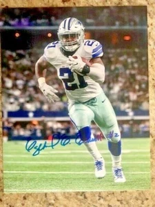 EZEKIEL ELLIOTT Auto Hand signed DALLAS COWBOYS 8"x10" photo#1 w/COA - Picture 1 of 1