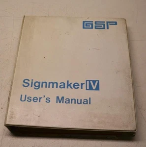 Gerber Scientific Graphix Signmaker IV Original User Manual 599-020142 - Picture 1 of 1