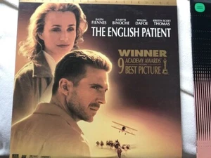 The English Patient Laserdisc Fiennes, Dafoe Movie Laserdisc Free Shipping - Picture 1 of 1