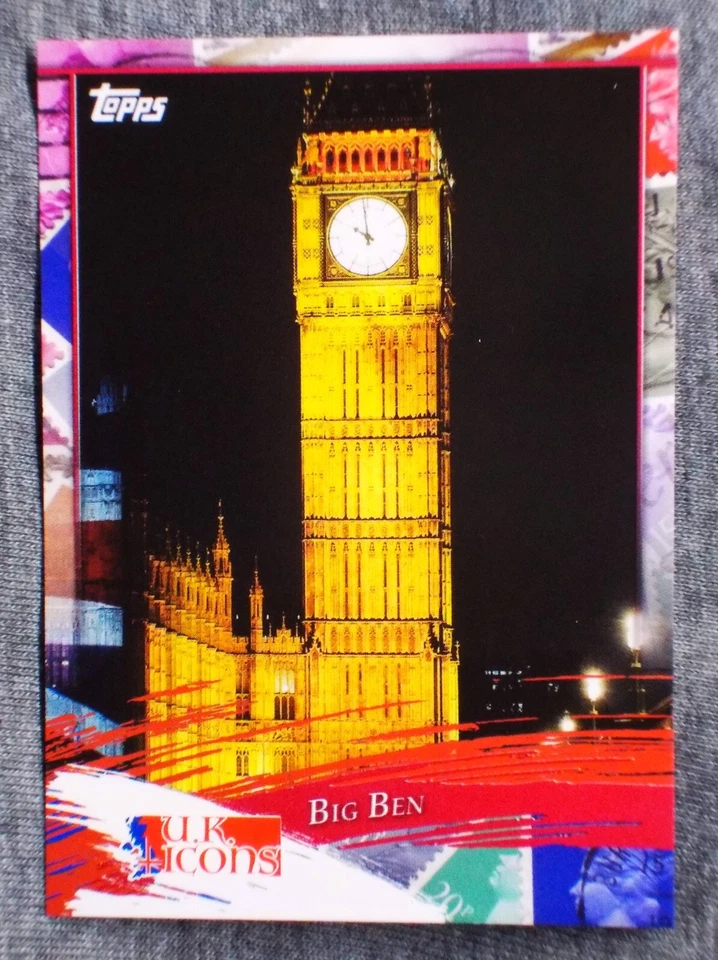 2020 Topps UK Icons sCarCe RED BIG BEN clock Serial limited to JUST 5 #'d MADE ! - Image 1 of 1