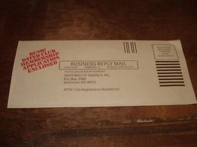 Aplicación de membresía Nintendo Club NES Delux set consola inserto Foto 1 de 2