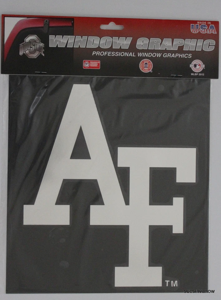 Air Force Large Window Graphic Licensed NCAA Vinyl Decal Chrome Military Car  - Image 1 of 1