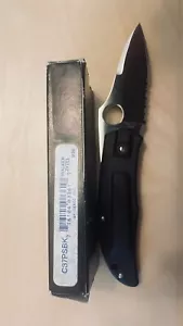 Vintage Spyderco C37PSBK Walker Zytel Folding Knife 9/96 LNIB Extremely Rare - Picture 1 of 6