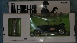 Corgi Toys 1:36 "THE AVENGERS" BENTLEY + JOHN STEED TV Movie Model Car`98! - Picture 1 of 5