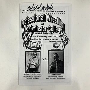 COLLECTIBLE COMMEMORATIVE PROGRAM WESTMINSTER COLLAGE 5X SIGNED - Picture 1 of 6