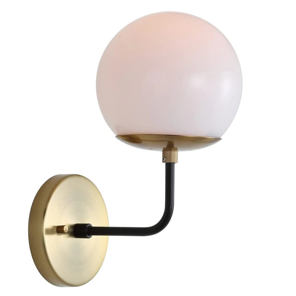 Safavieh SCN4017A Lighting Cayden Brass Gold and Black Wall - Image 1 of 3