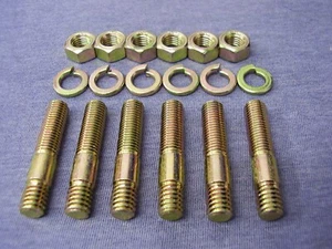Ford Kent Crossflow H/T ZINC & COLOUR Exhaust Manifold STUD, Nut & Washer Kit - Picture 1 of 5