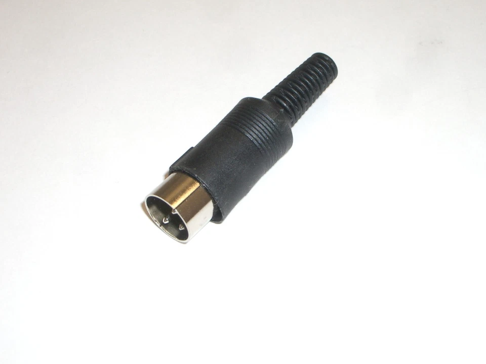 PHILMORE ETA4 1PC 5-PIN 360 DEGREE MALE DIN MICROPHONE IN-LINE CONNECTOR PLUG - Image 1 of 3