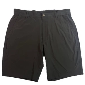 Foot Joy Men's Black Flat Front Shorts Size 35 Athletic Chino Golf Pockets - Picture 1 of 10