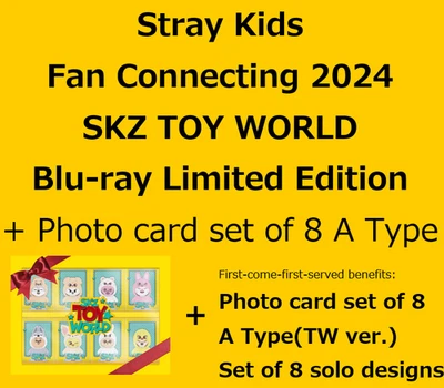 Stray Kids Fan Connecting 2024 SKZ TOY WORLD Japan LTD ED Blu-ray+Photocards PRE - Image 1 of 2