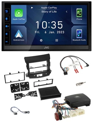 JVC DAB Bluetooth Lenkrad USB 2DIN Autoradio für Mitsubishi Outlander 07-12 akti - Bild 1 von 4