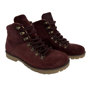 Birkenstock Jackson Ocre Borgoña Gamuza Con Cordones Senderismo Montaña Botas Talla 8 - Imagen 1 de 11