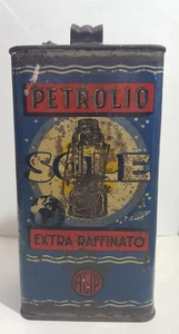 LATTA LATTINA OLIO PETROLIO SOLE AGIP AZIENDA GEN. ITAL. PETROLI ROMA EPOCA RARA - Imagen 1 de 5