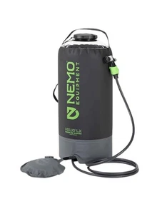 NEMO Helio LX 22L Ducha de campamento a presión portátil negra verde manzana - Imagen 1 de 8