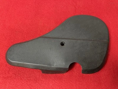 1989 BMW 635CSi (E24) Passenger Right Seat Lower Hinge Trim Cover, Power, Black - Image 1 of 4