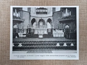 Hochaltar vorbereitet für die Diözesansynode von Florenz 1905 - Bild 1 von 1