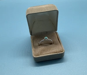 Judith Ripka Sterling .925 Silber Türkis Geflochtenes Seil Vorsteckring Größe 8,5 - Bild 1 von 11