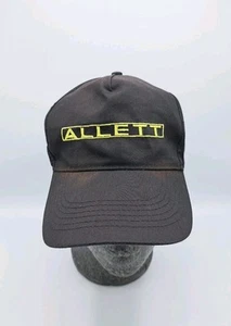 Gorra de béisbol Allett LawnMowers sombrero negro cortacésped jardín a rayas - Imagen 1 de 10