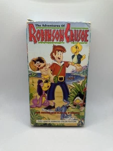 Adventures of Robinson Crusoe VHS Film 1992 Kinder Klassiker Cartoon RAR - Bild 1 von 5