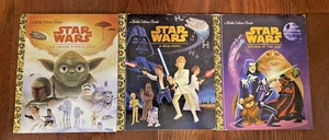 STAR WARS Lot of 3 Disney Little Golden Book Hardcover Set THE EMPIRE STRIKES .. - Picture 1 of 5
